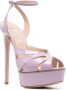 Casadei 140mm Flora Tiffany platform sandals Purple - Thumbnail 2
