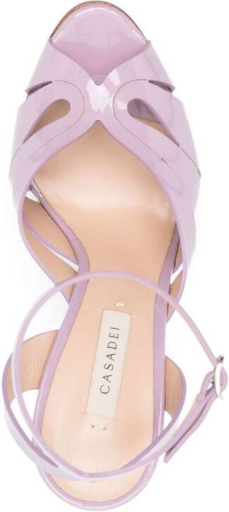 Casadei 140mm Flora Tiffany platform sandals Purple