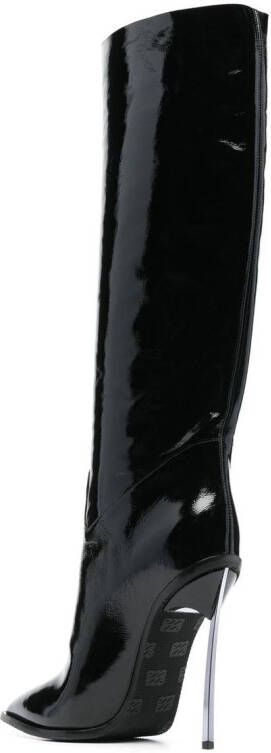 Casadei 140mm heeled leather boots Black