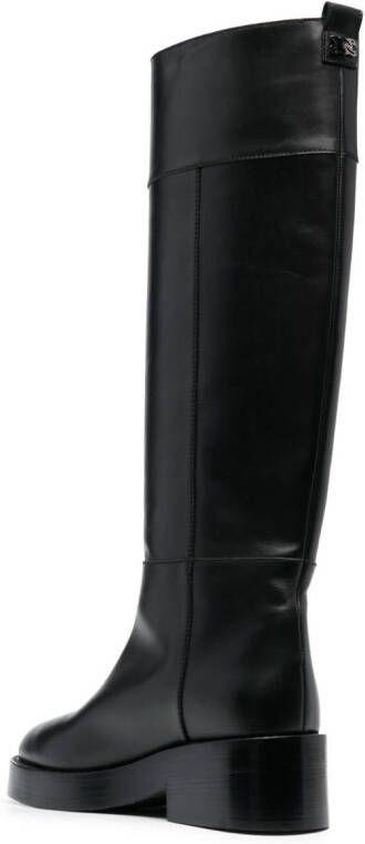 Casadei 50mm leather boots Black