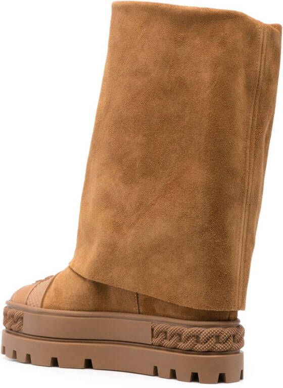 Casadei 40mm suede boots Brown