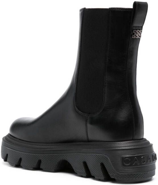 Casadei 60mm leather ankle boots Black