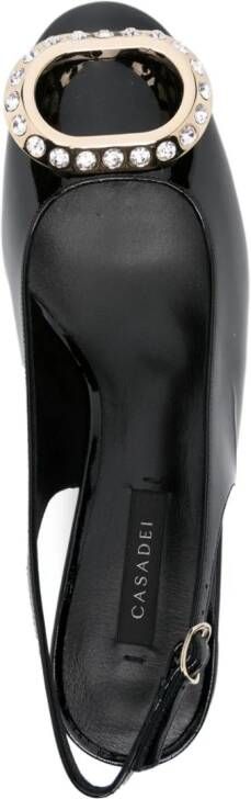 Casadei 60mm patent leather pumps Black