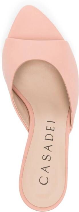 Casadei 70mm leather sandals Pink