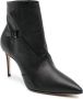 Casadei 80mm buckled leather boots Black - Thumbnail 2