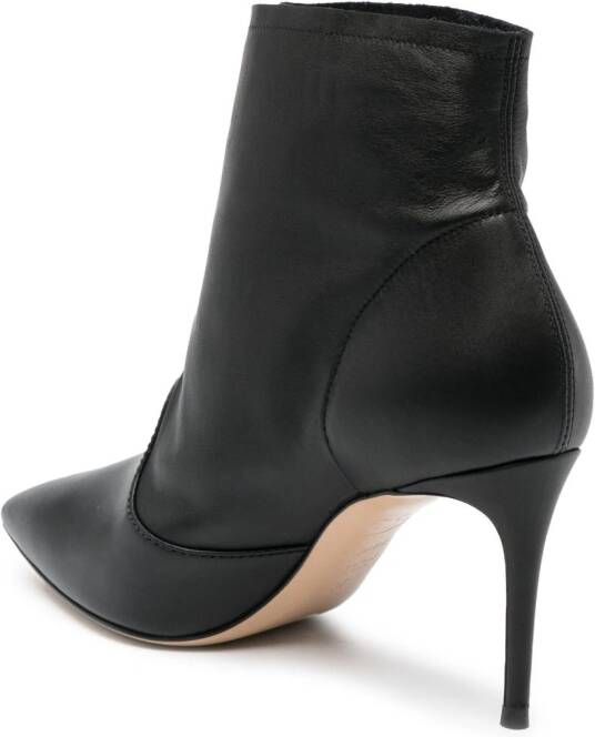Casadei 80mm buckled leather boots Black
