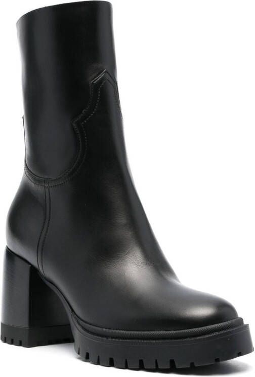Casadei 80mm heeled ankle boots Black