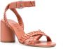 Casadei 80mm high-block-heel sandals Pink - Thumbnail 2