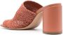 Casadei 85mm braided leather mules Brown - Thumbnail 3