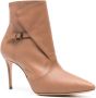 Casadei 85mm Julia Kate leather ankle boot Brown - Thumbnail 2