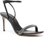 Casadei 85mm rhinestone-embellished sandals Black - Thumbnail 2