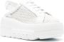Casadei 85mm woven platform sneakers White - Thumbnail 2