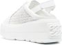 Casadei 85mm woven platform sneakers White - Thumbnail 3