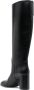 Casadei 90mm knee-high leather boots Black - Thumbnail 3