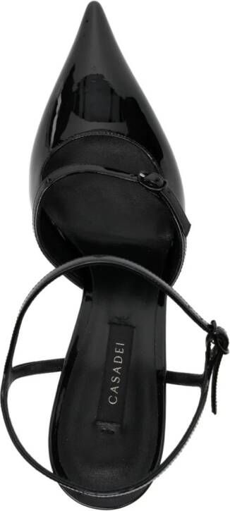 Casadei 90mm patent leather pumps Black