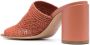 Casadei 90mm woven-detail leather mules Brown - Thumbnail 3