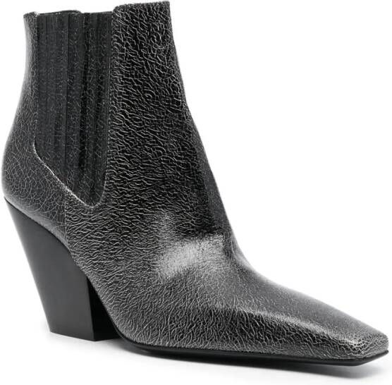 Casadei Anastasia 80mm leather boots Black