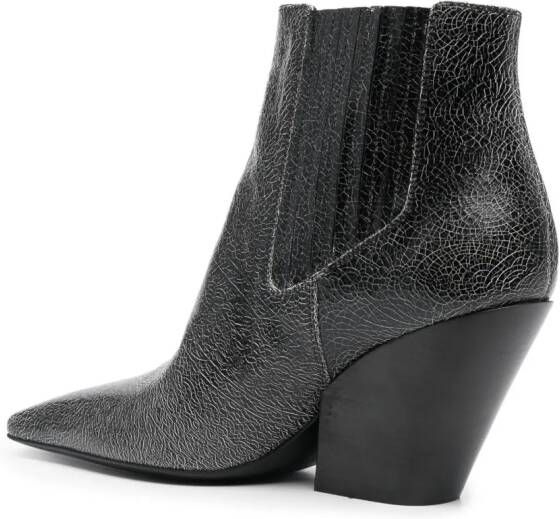 Casadei Anastasia 80mm leather boots Black