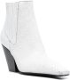 Casadei Anastasia 80mm leather boots White - Thumbnail 2