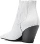 Casadei Anastasia 80mm leather boots White - Thumbnail 3
