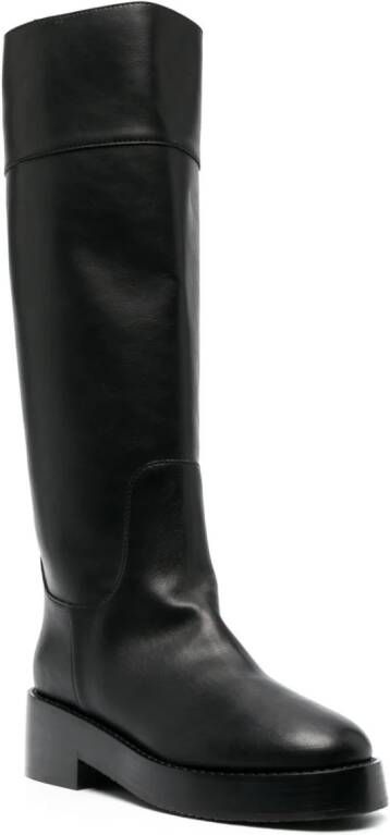 Casadei Andrea 55mm leather boots Black