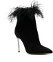 Casadei Annabelle 105mm suede boots Black - Thumbnail 2
