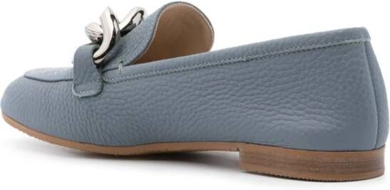 Casadei Antilope leather loafers Blue