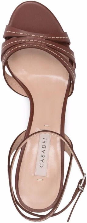 Casadei Aurora 65mm sandals Brown
