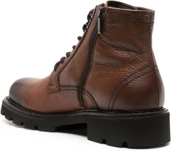 Casadei Beatles leather ankle boots Brown