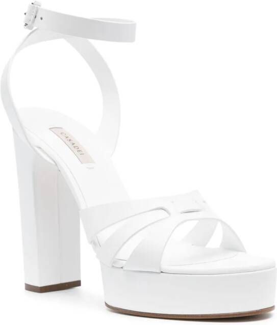 Casadei Betty 120mm sandals White