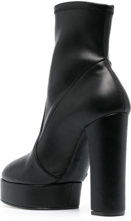 Casadei Betty leather boots Black