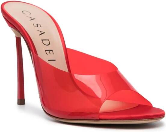 Casadei Blade 100mm mules Red