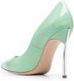 Casadei Blade 110mm leather pumps Green - Thumbnail 3