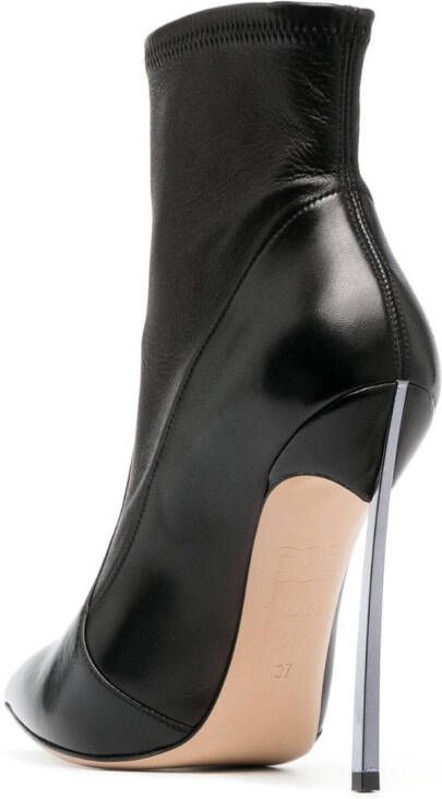 Casadei Blade 120mm ankle boots Black