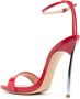 Casadei Blade 120mm patent-finish sandals Red - Thumbnail 3
