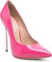Casadei Blade 120mm patent leather pump Pink - Thumbnail 2