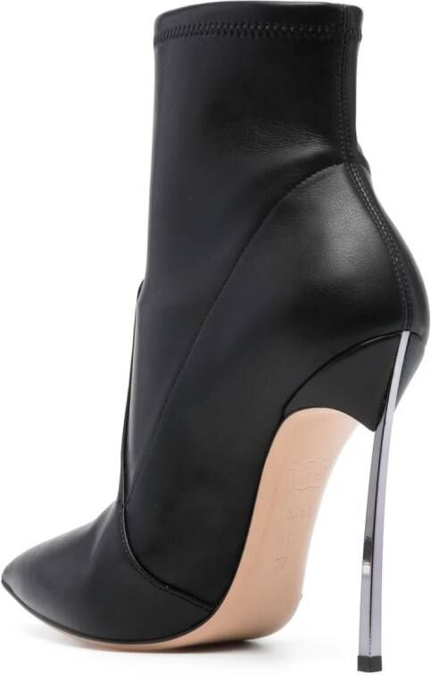 Casadei Blade 130mm leather boots Black