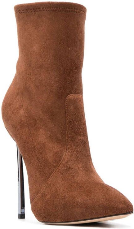 Casadei Blade Arceus 130mm ankle boots Brown