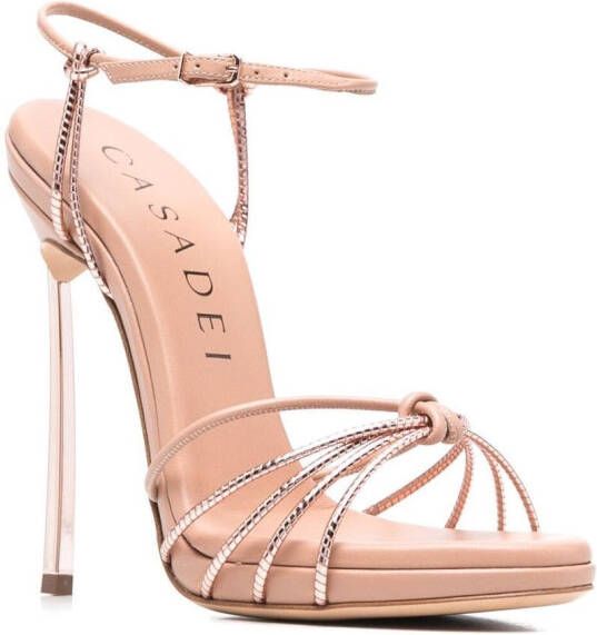 Casadei Blade Firenze leather sandals Pink
