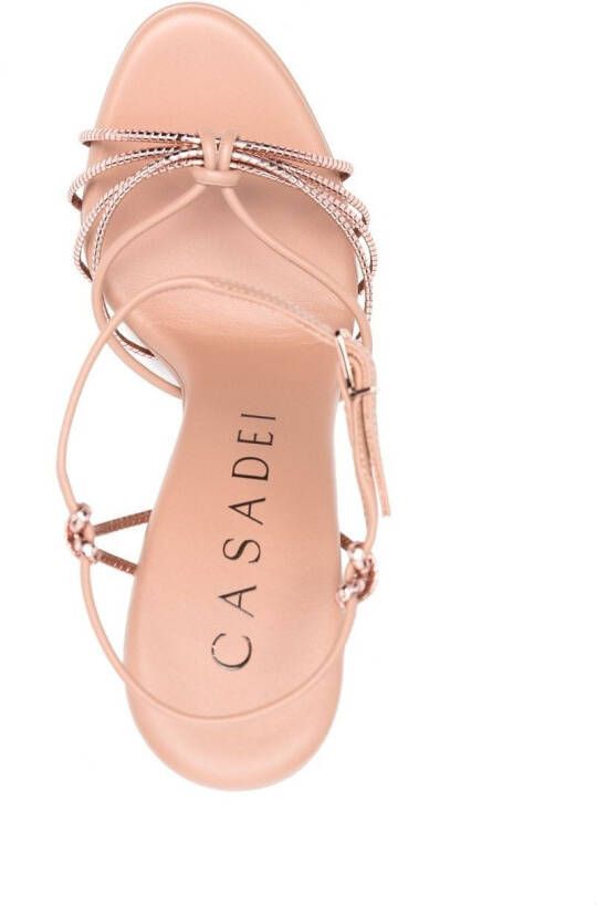 Casadei Blade Firenze leather sandals Pink