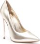 Casadei Blade Flash 130mm leather pumps Gold - Thumbnail 2