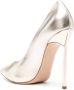 Casadei Blade Flash 130mm leather pumps Gold - Thumbnail 3