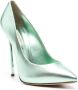 Casadei Blade Flash 130mm leather pumps Green - Thumbnail 2