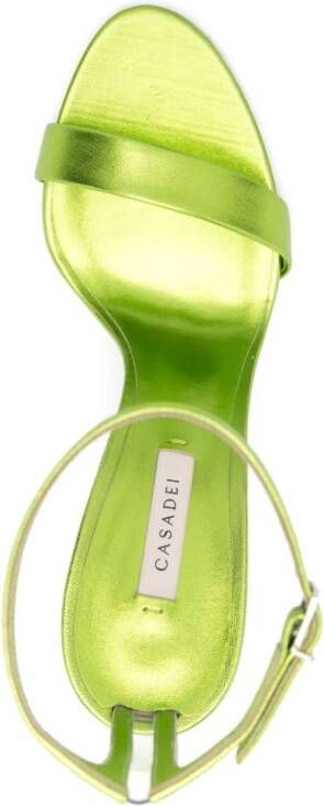 Casadei Blade Flash 140mm sandals Green