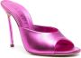 Casadei Blade Flash100mm patent-leather mules Pink - Thumbnail 2