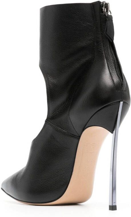 Casadei Blade Galaxy 120mm leather boots Black