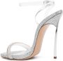 Casadei Blade Hollywood 120mm leather sandals Silver - Thumbnail 3
