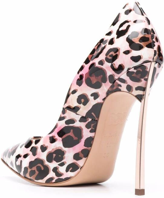 Casadei Blade leopard-print pumps Pink