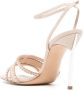 Casadei Blade Limelight 100mm leather sandals Pink - Thumbnail 3