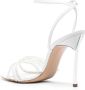 Casadei Blade Limelight 100mm leather sandals White - Thumbnail 3